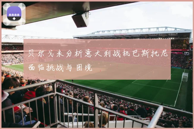 贝尔戈米分析意大利战机巴斯托尼面临挑战与困境